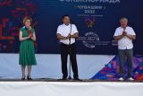 Праздничный концерт участников Всероссийской детской фольклориады прошел в Новочебоксарске фото 9